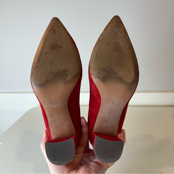 Banana Republic Red Classic Career Party Pointed Toe Heels Pumps Size 8 - Picture 4 of 10